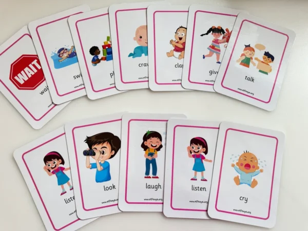 Verb Flashcards Set 2 | Phonics Flashcards | Language Development | Early Years Activities