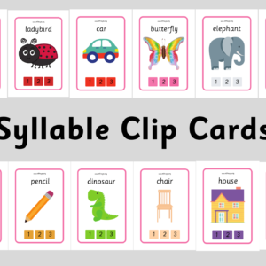 Syllable Clip Cards