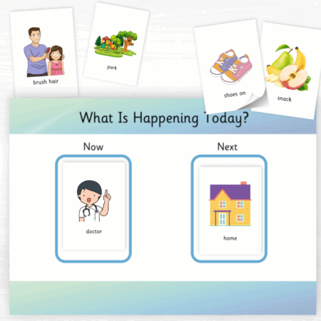 Now and Next Flashcards And Board Set