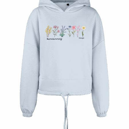 Cropped Oversized Neurodiversity Hoodie