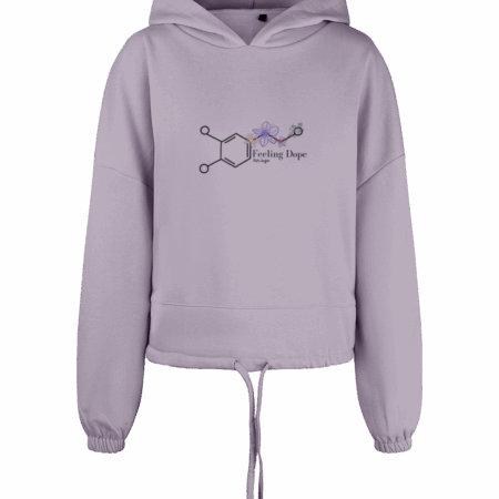 Cropped Oversized Hoodie Feeling Dope