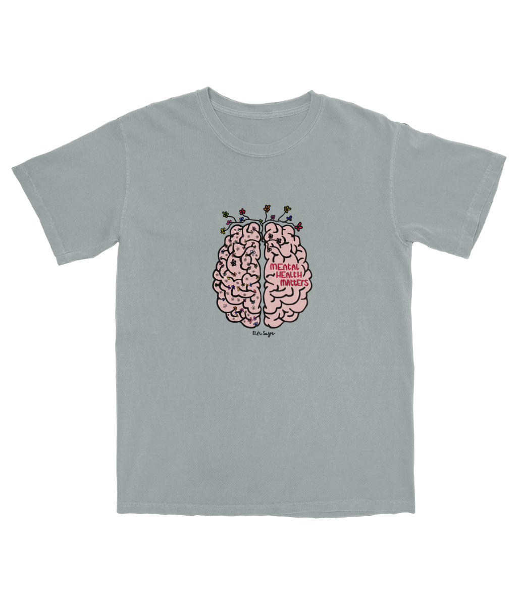 Elfi Says Adult T-Shirt Mental Health Matters